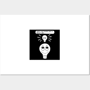 Light bulbs Posters and Art